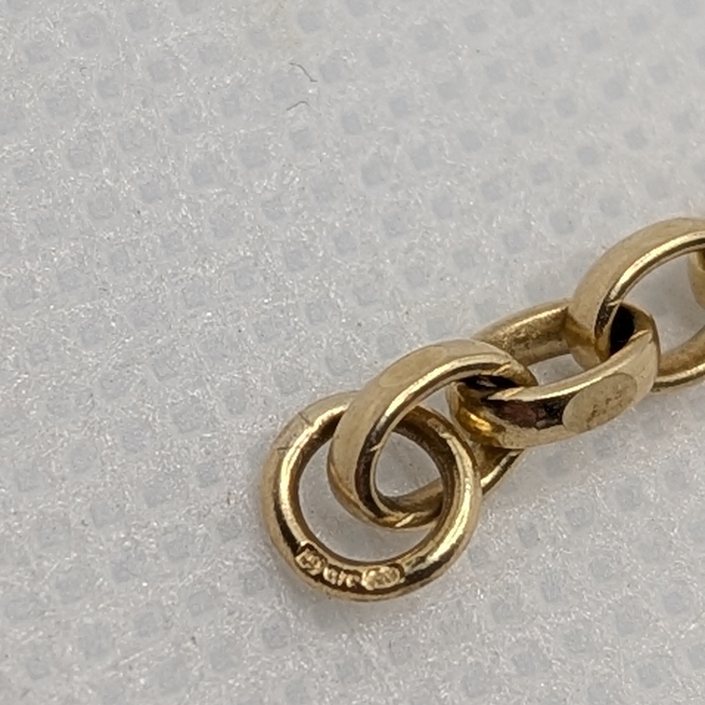 ✨ 9k Yellow Gold Belcher Charm Bracelet ✨ - Picture 6 of 10